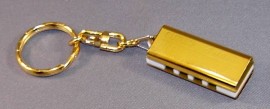 24kt Gold Plated Suzuki Key Chain Harmonica