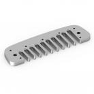 Anodized Aluminum Silver Comb for Hohner Golden Melody