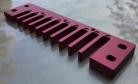 Anodized Aluminum Red Comb for Hohner Diatonic Harmonicas