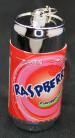 Soda Can Fruit Flavor Lip Balm Keychain - Raspberry