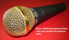 Shure SM58 Microphone wiith Gold Plated Grille 
