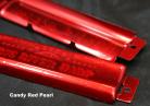 POWDER COAT DEAL - Hohner Big River Harp Cover Plates in Candy Red Pearl Powder Coat